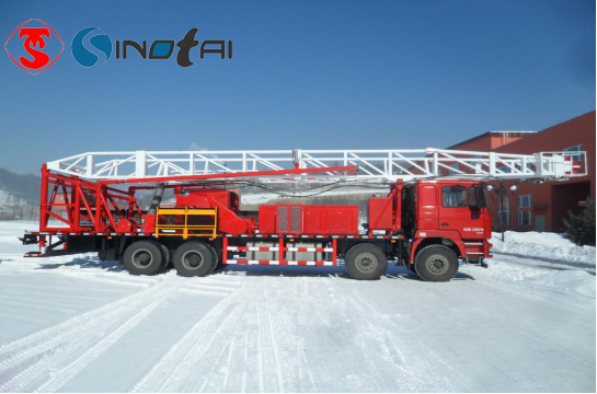 What is no guy-line workover rig